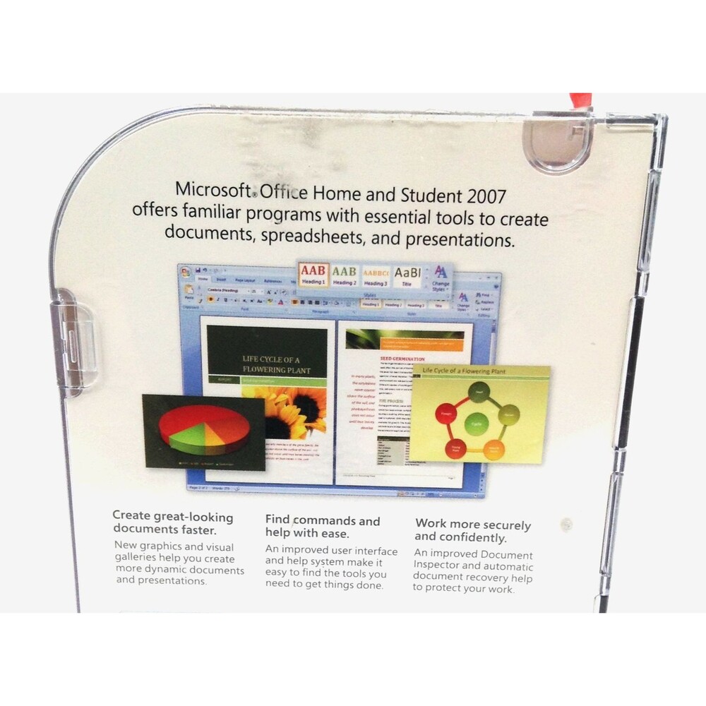 Microsoft MS Office Home and Student 2007 Word Excel PowerPoint OneNote Software - Picture 3 of 7